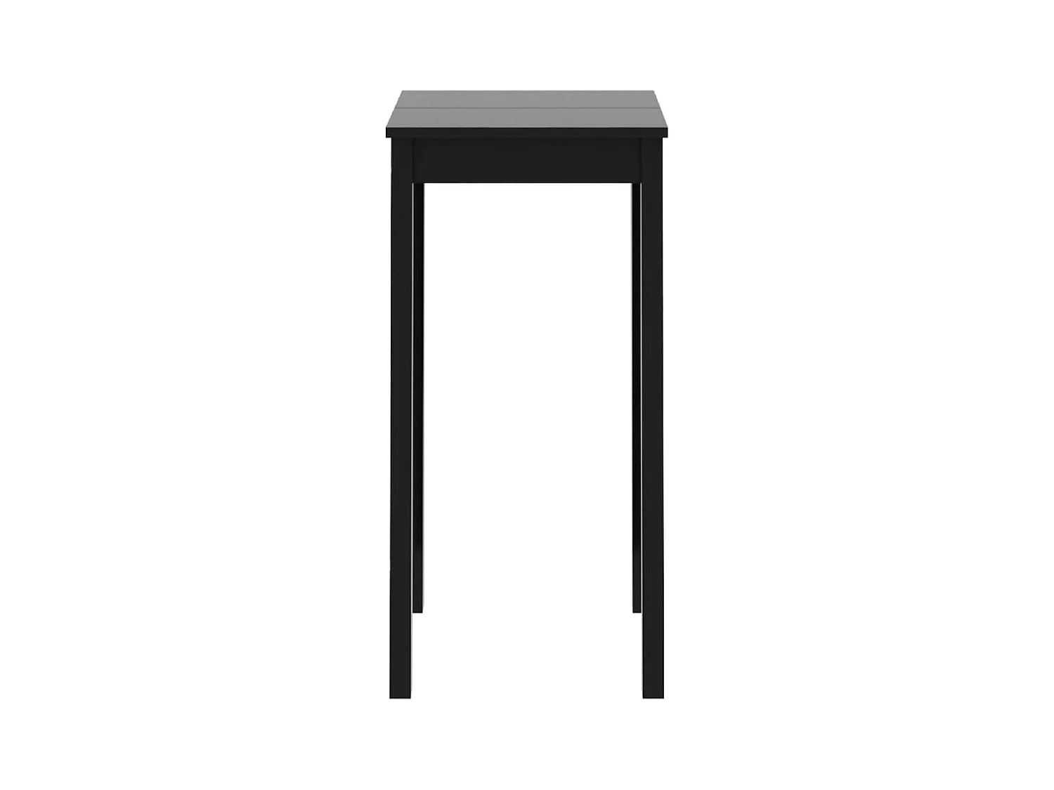 Table de bar MDF noir 55x55x107 cm