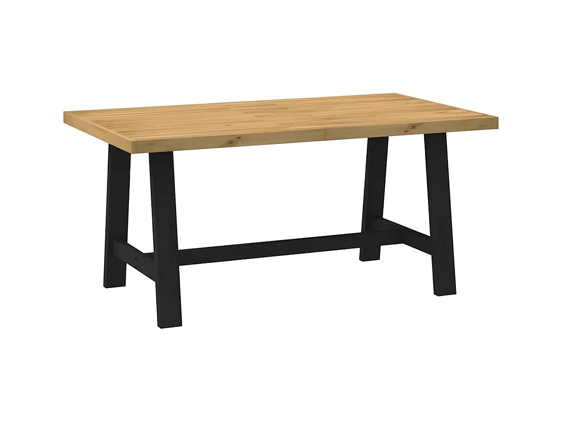 Table à manger NOAIN pieds en forme de A 160x90x75cm massif pin