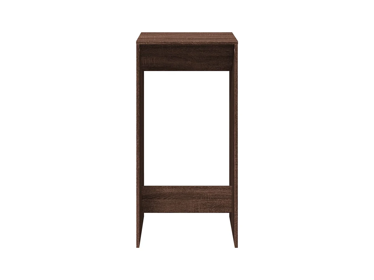 Table de bar chêne marron 51x50x103,5 cm bois d'ingénierie