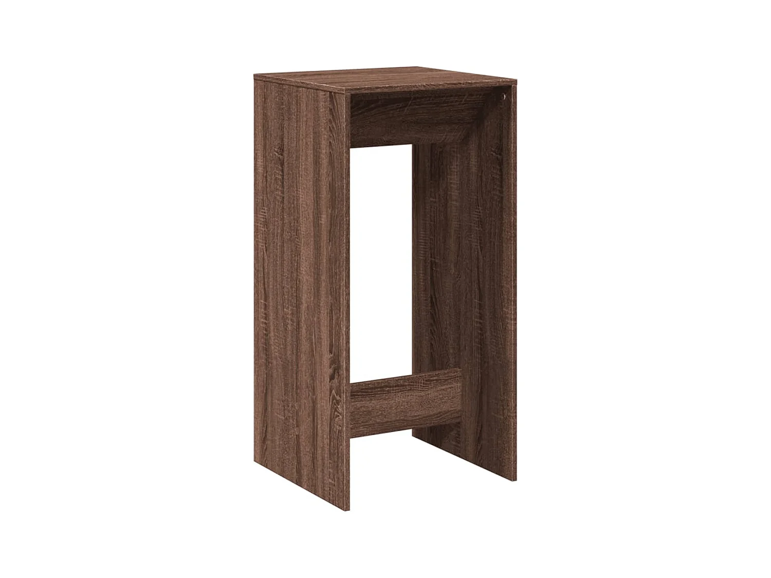 Table de bar chêne marron 51x50x103,5 cm bois d'ingénierie