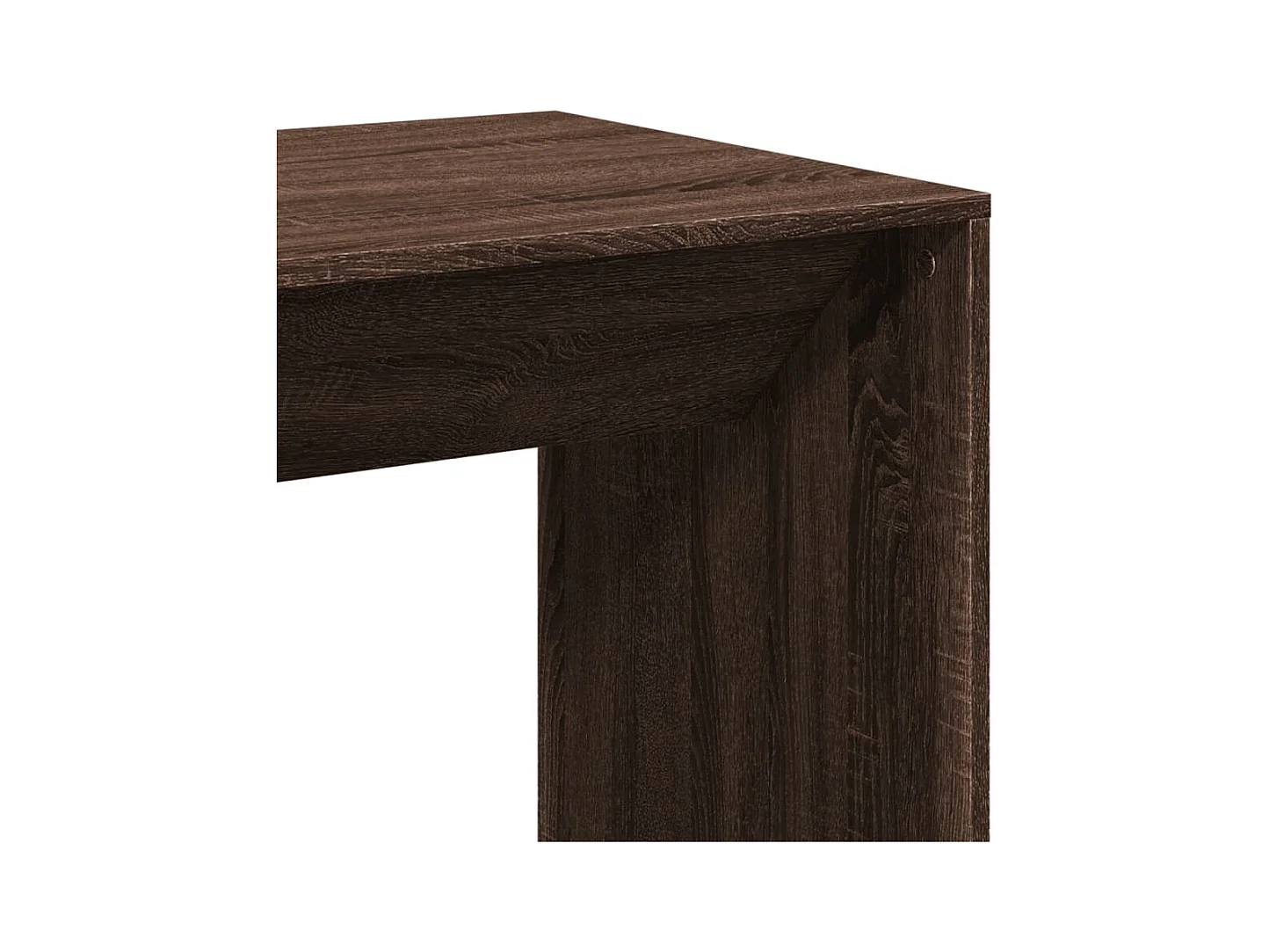 Table de bar chêne marron 51x50x103,5 cm bois d'ingénierie