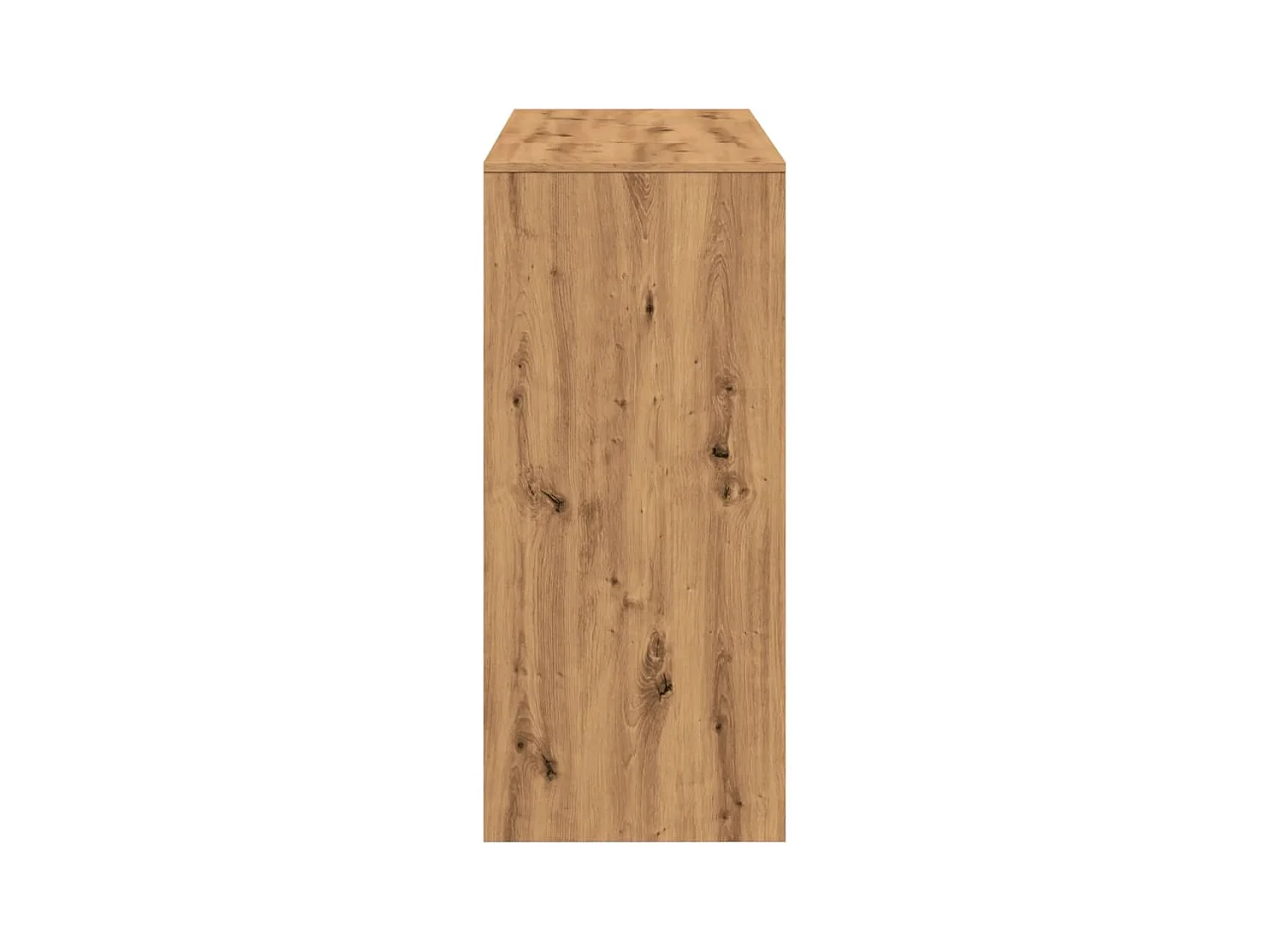 Table de bar avec étagère chêne artisanal bois d'ingénierie