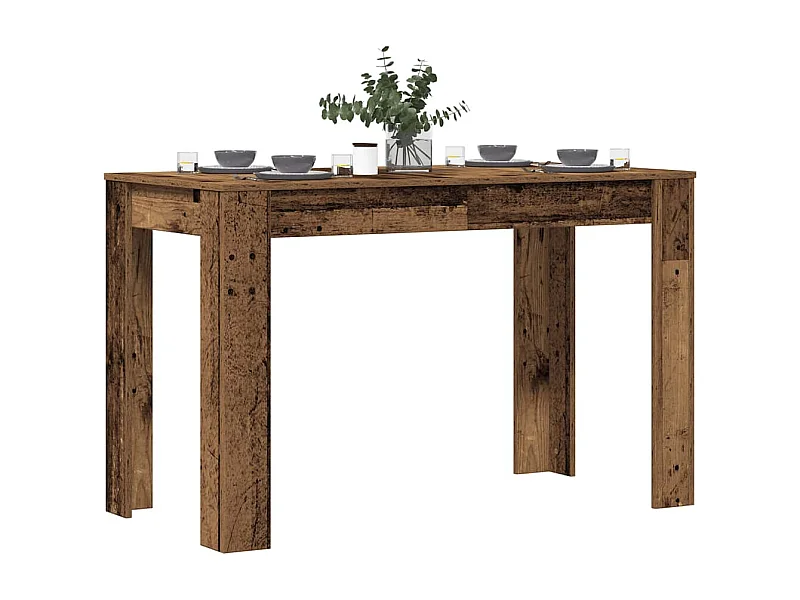 Table à manger vieux bois 120x60x76 cm bois d'ingénierie