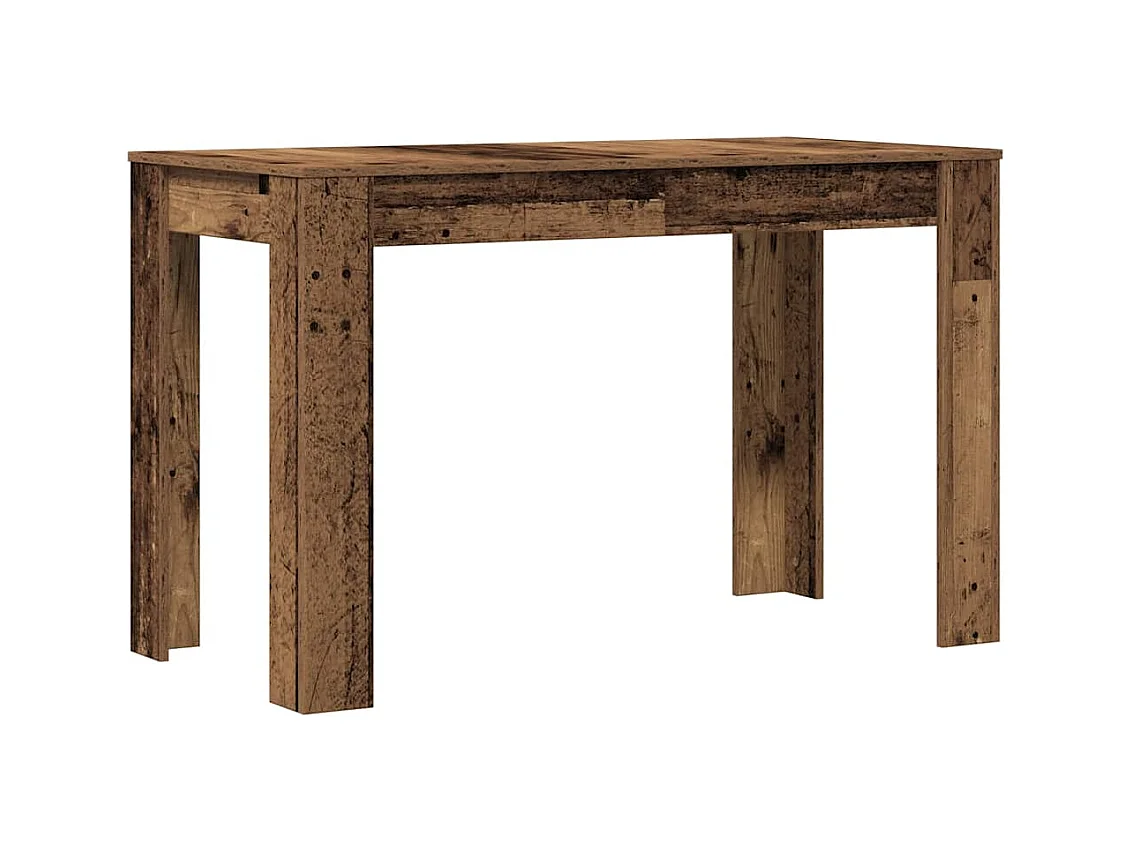Table à manger vieux bois 120x60x76 cm bois d'ingénierie