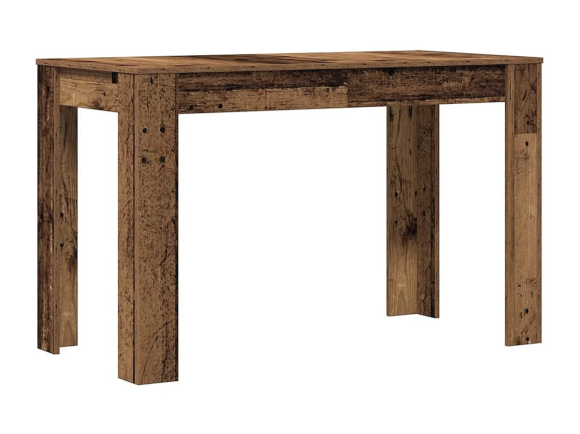 Table à manger vieux bois 120x60x76 cm bois d'ingénierie