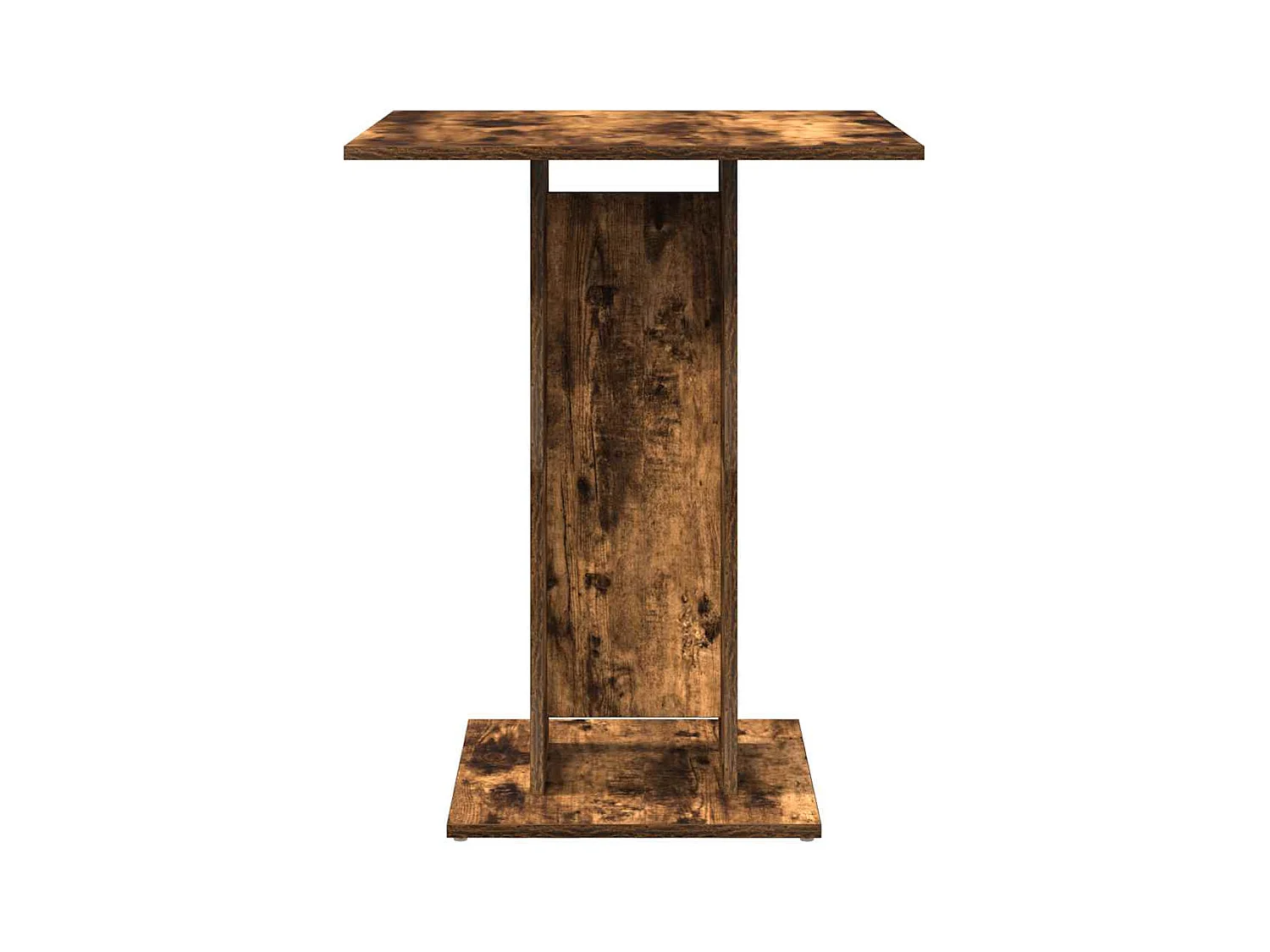 Table de bistro Chêne fumé 60x60x75 cm Bois d'ingénierie