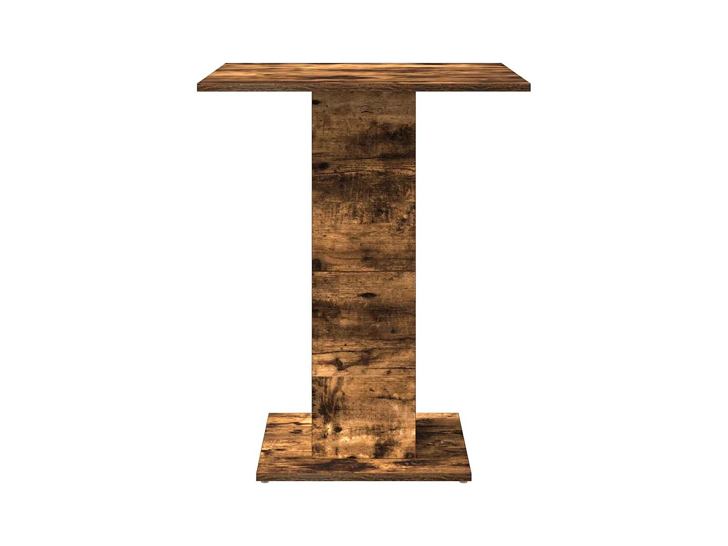 Table de bistro Chêne fumé 60x60x75 cm Bois d'ingénierie