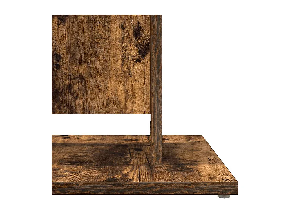 Table de bistro Chêne fumé 60x60x75 cm Bois d'ingénierie