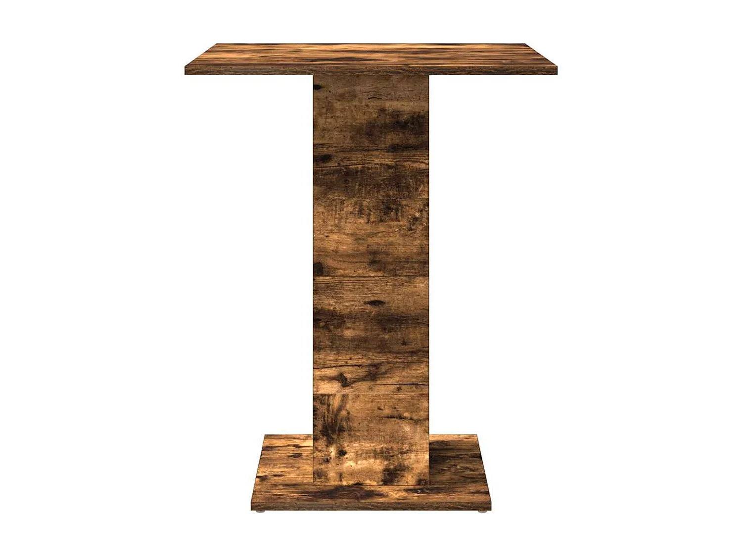 Table de bistro Chêne fumé 60x60x75 cm Bois d'ingénierie