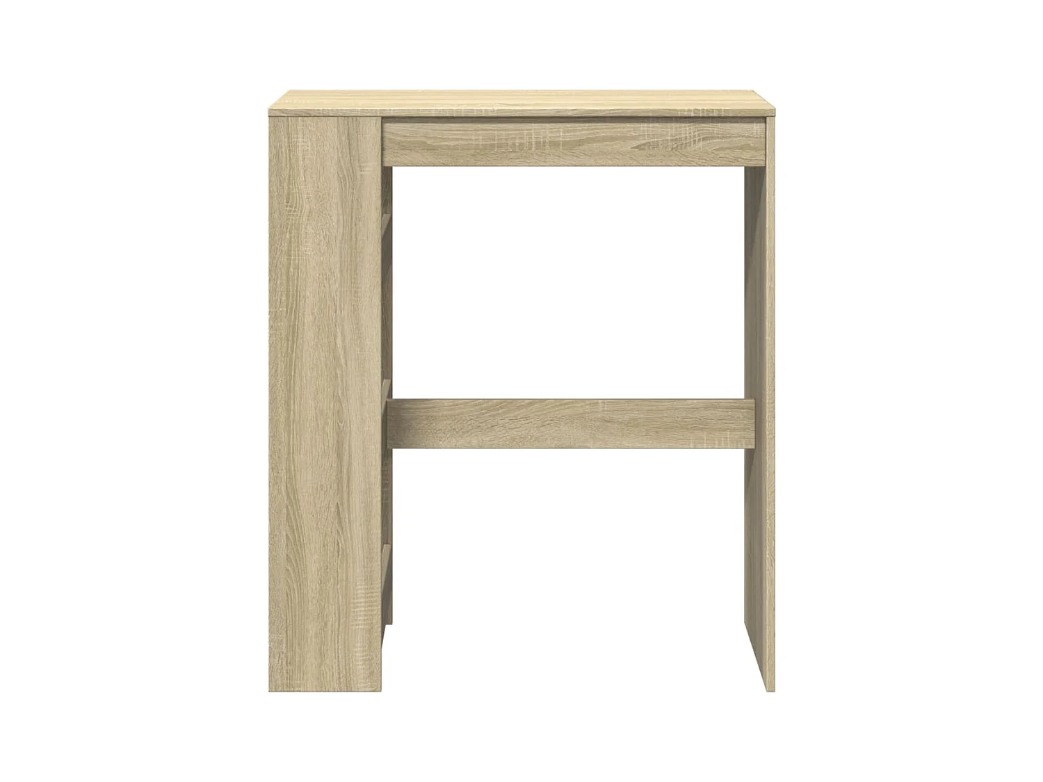 Table de bar avec étagères chêne sonoma bois d'ingénierie