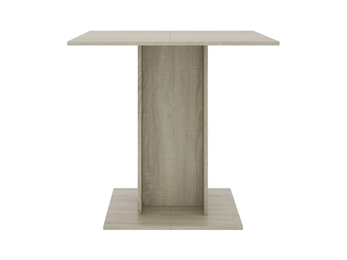 Table à dîner Chêne sonoma 80x80x75 cm Bois d'ingénierie