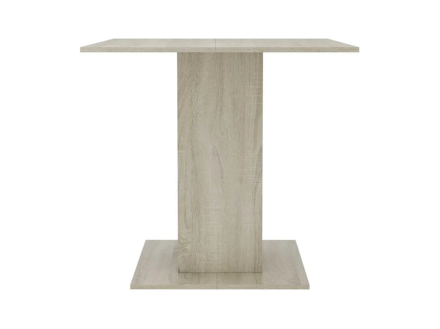 Table à dîner Chêne sonoma 80x80x75 cm Bois d'ingénierie