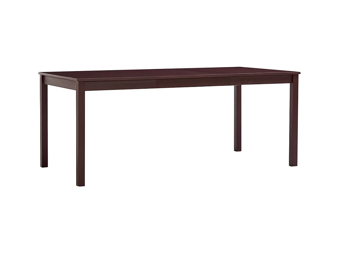 Table à manger Marron foncé 180x90x73 cm Bois de pin