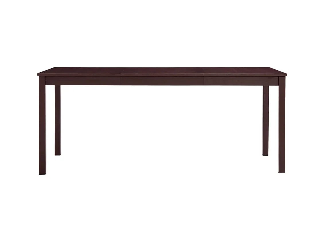 Table à manger Marron foncé 180x90x73 cm Bois de pin