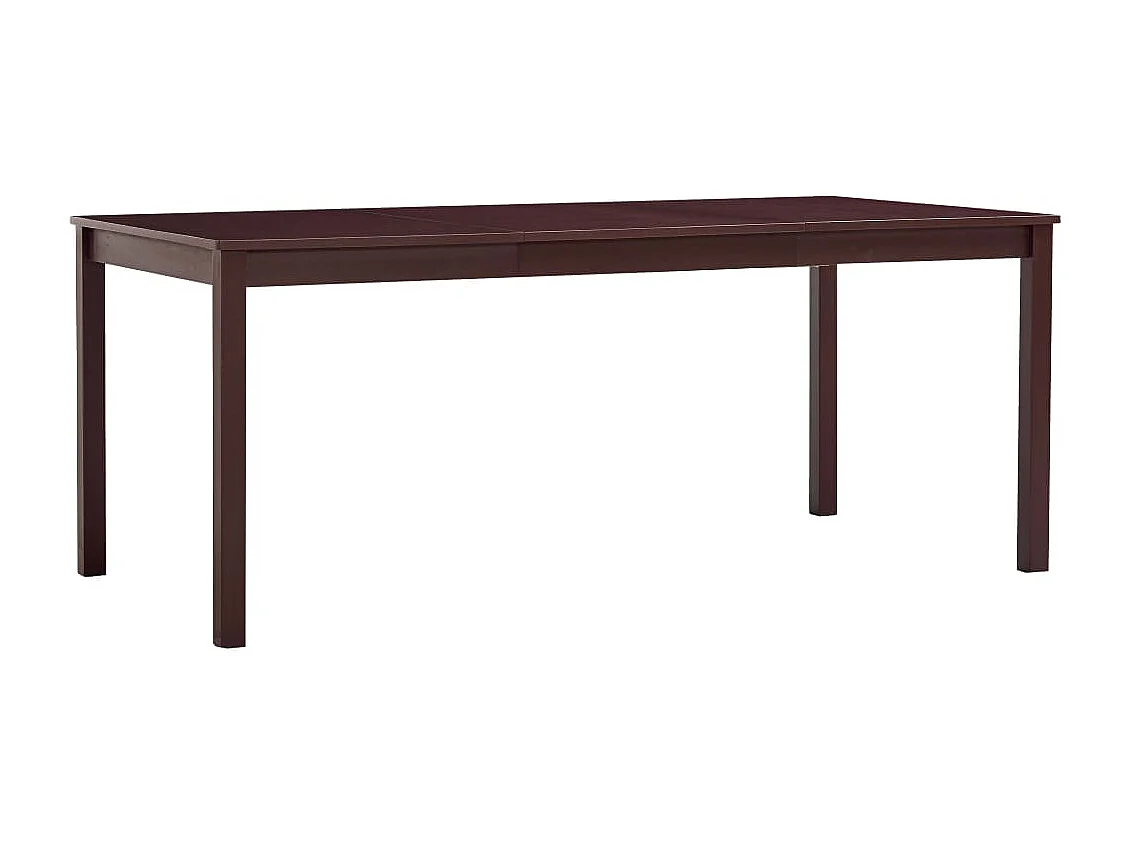 Mesa de comedor Marrón oscuro 180x90x73 cm Madera de pino
