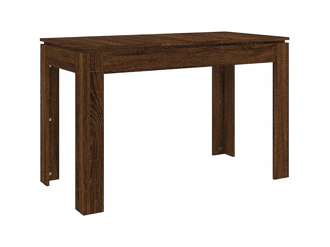 Table à dîner Chêne marron 120x60x76 cm bois d'ingénierie