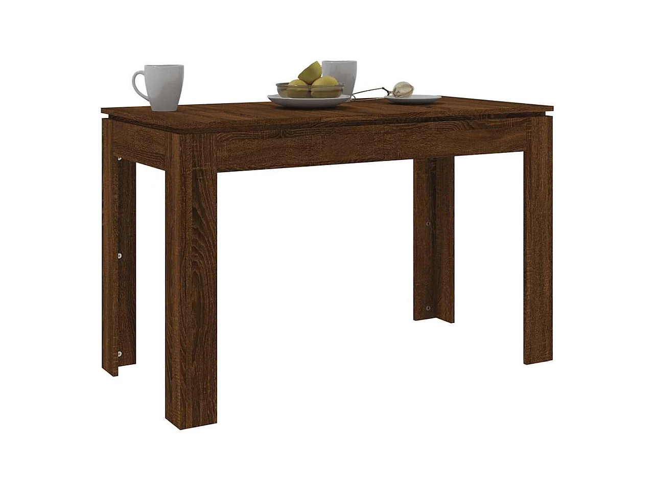 Table à dîner Chêne marron 120x60x76 cm bois d'ingénierie