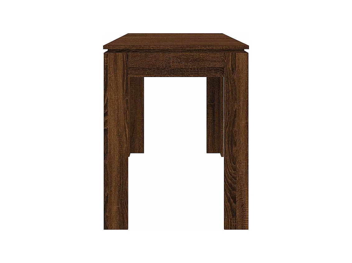 Table à dîner Chêne marron 120x60x76 cm bois d'ingénierie