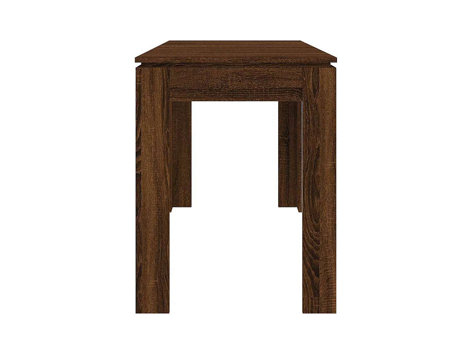 Table à dîner Chêne marron 120x60x76 cm bois d'ingénierie