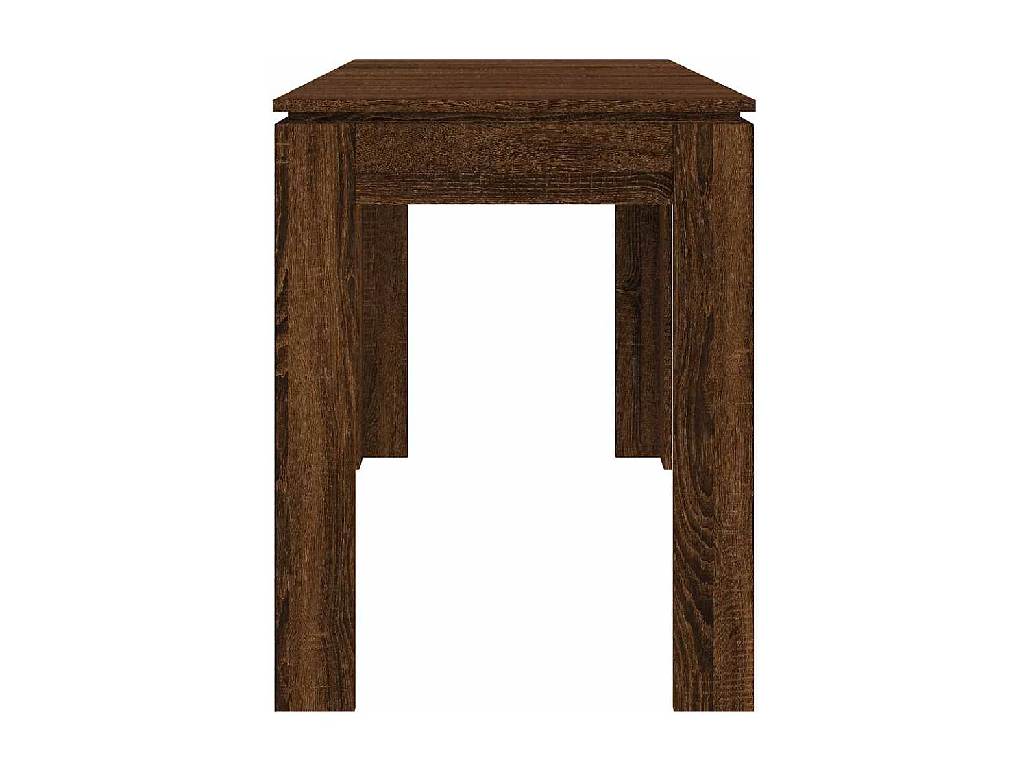 Mesa de comedor roble marrón 120x60x76 cm madera de ingeniería