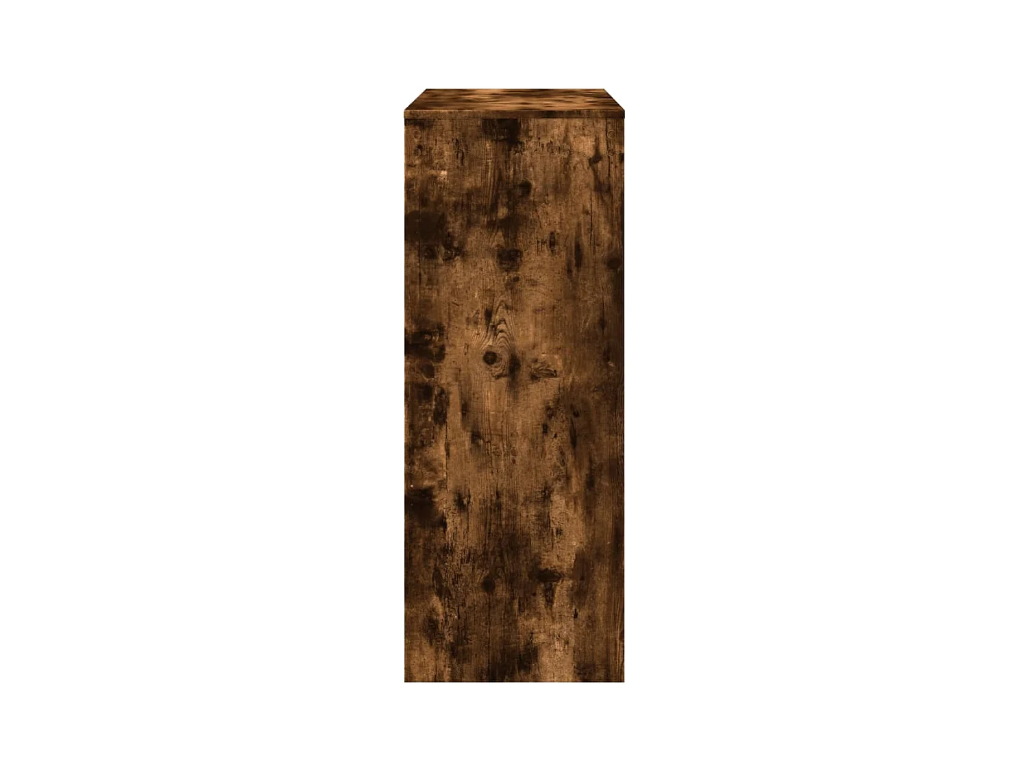 Table de bar avec étagères chêne fumé bois d'ingénierie