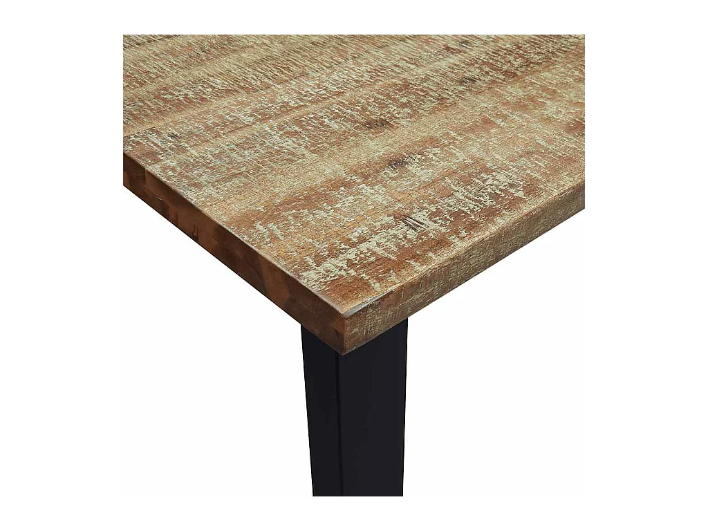 Table à manger 150x90x75 cm bois d'acacia solide