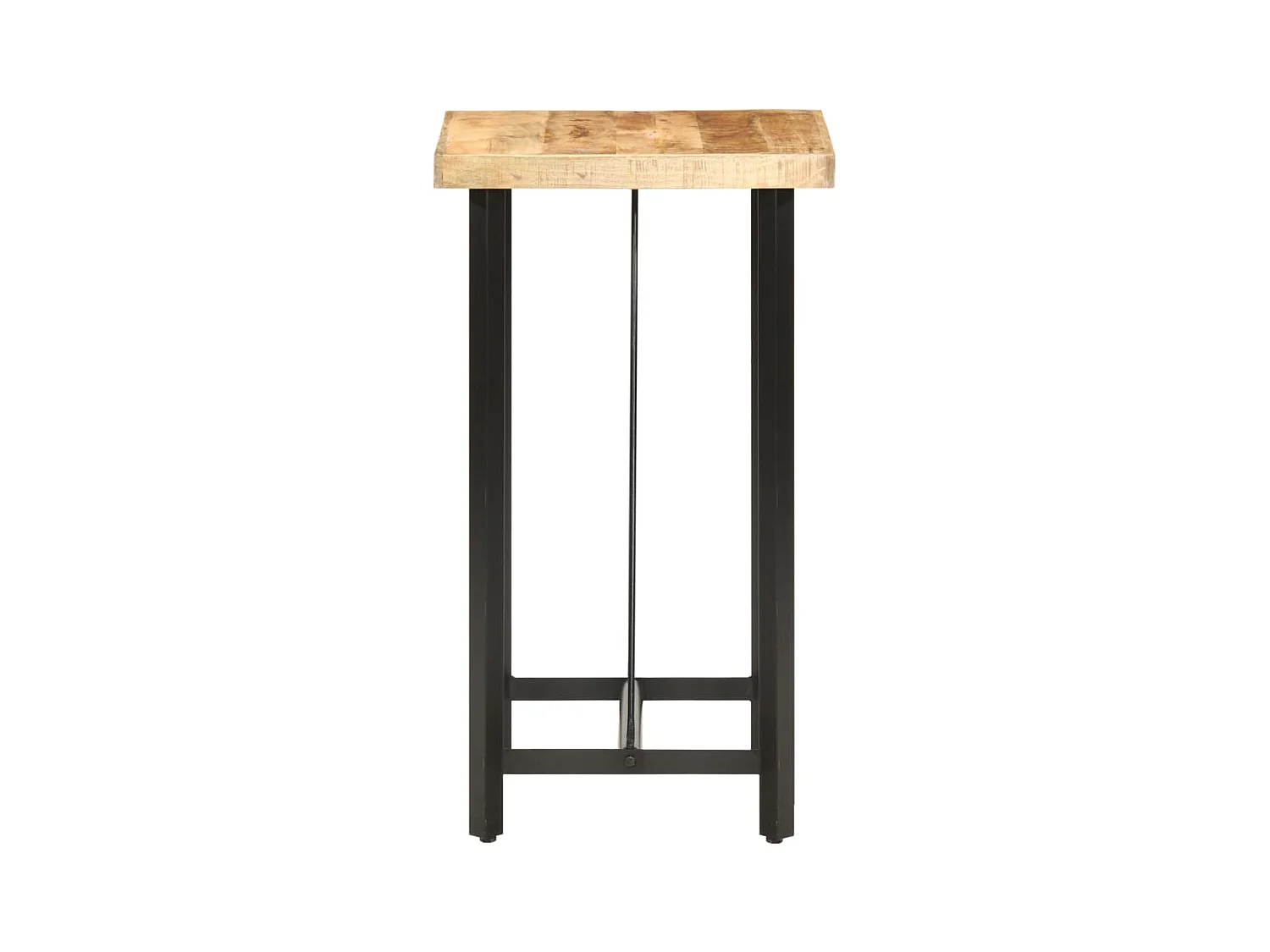 Table de bar 60x60x107 cm Bois de manguier brut