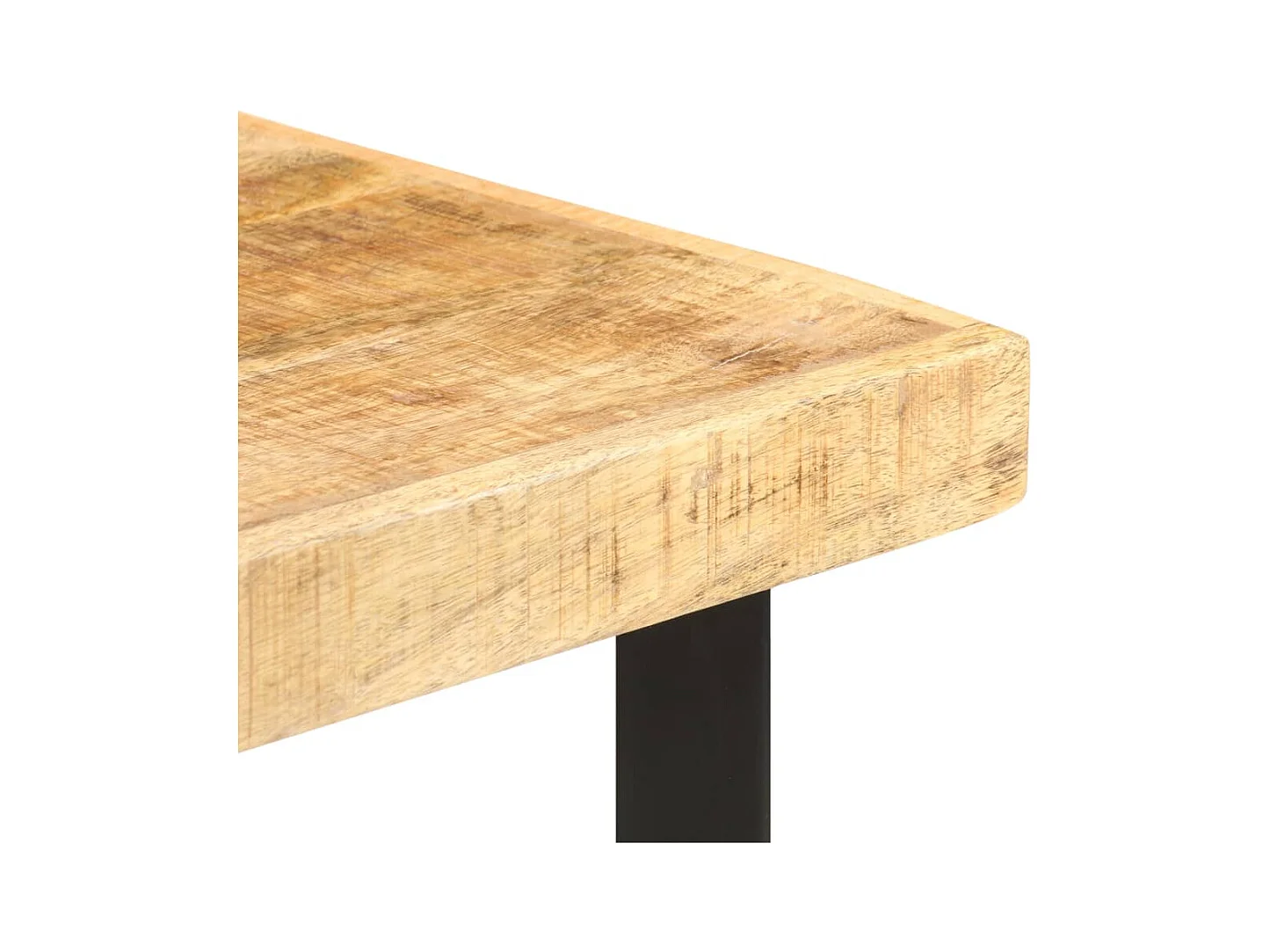 Table de bar 60x60x107 cm Bois de manguier brut