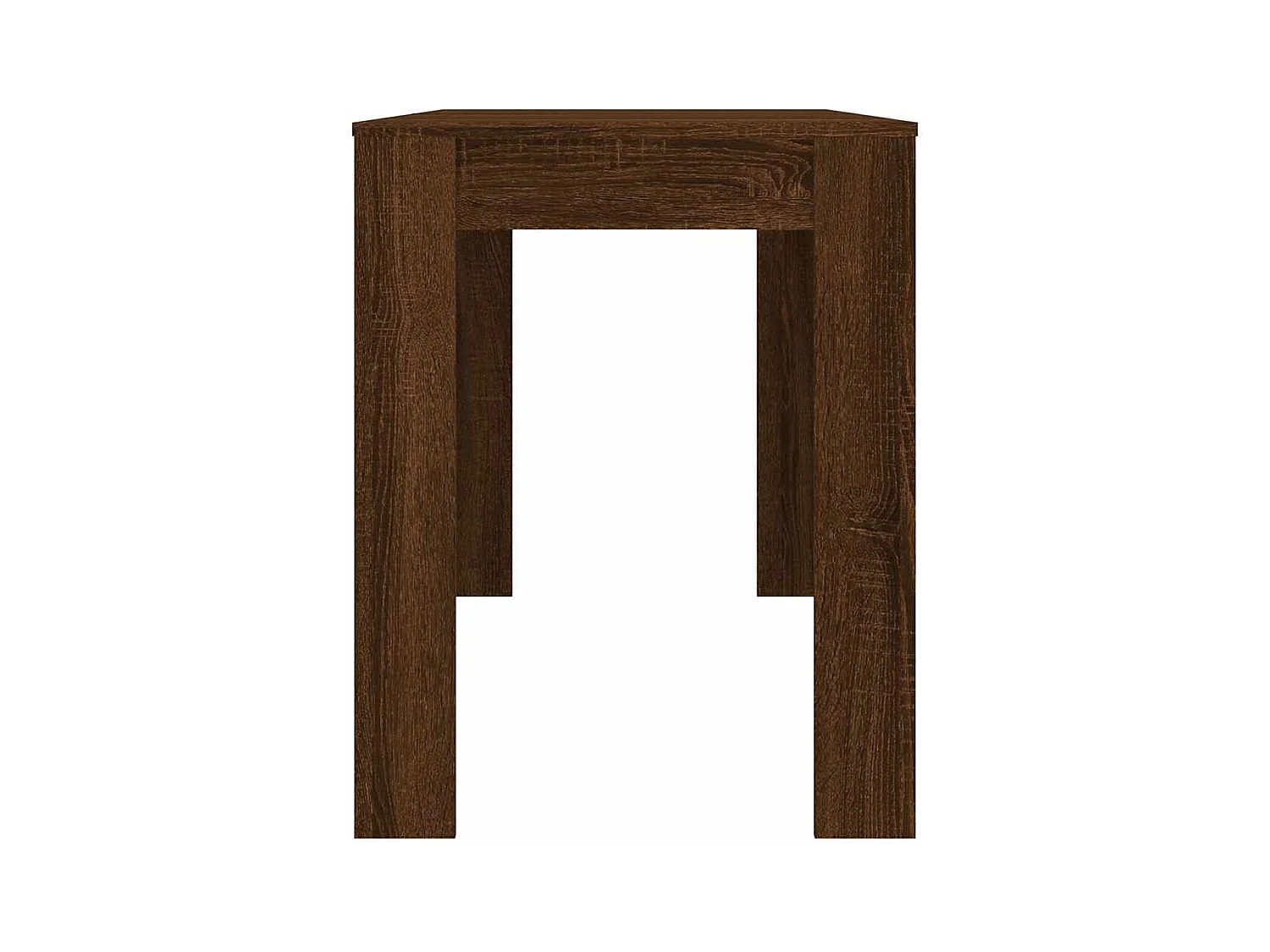 Table à dîner Chêne marron 120x60x76 cm bois d'ingénierie