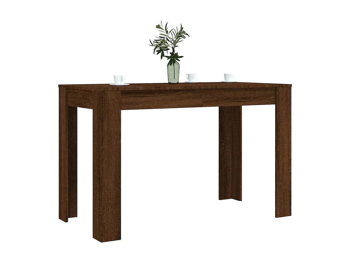 Table à dîner Chêne marron 120x60x76 cm bois d'ingénierie