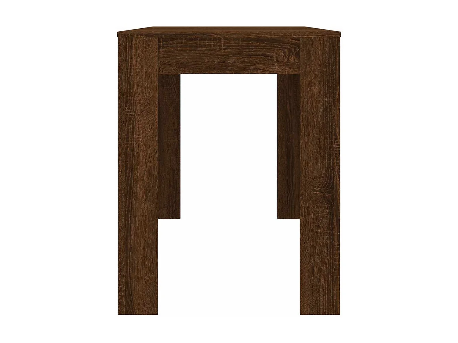 Table à dîner Chêne marron 120x60x76 cm bois d'ingénierie