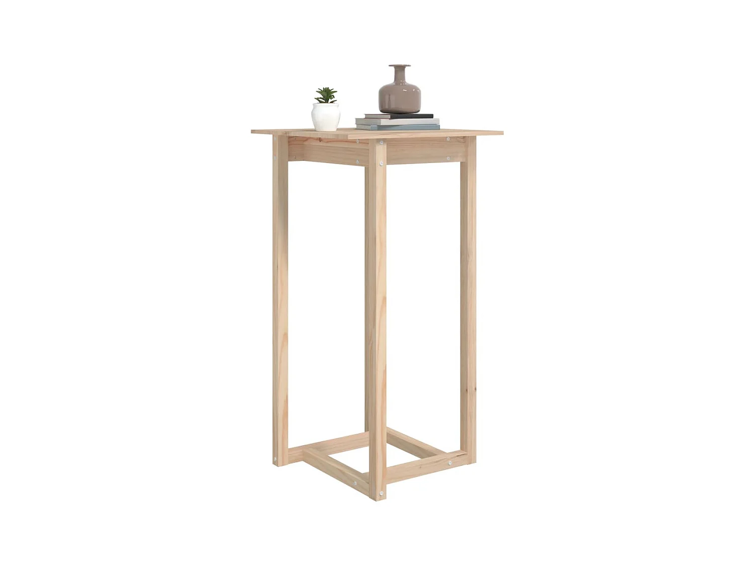 Table de bar 60x60x110 cm Bois massif de pin