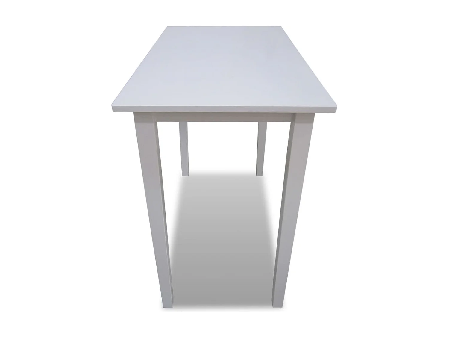 Mesa de bar de madera blanca