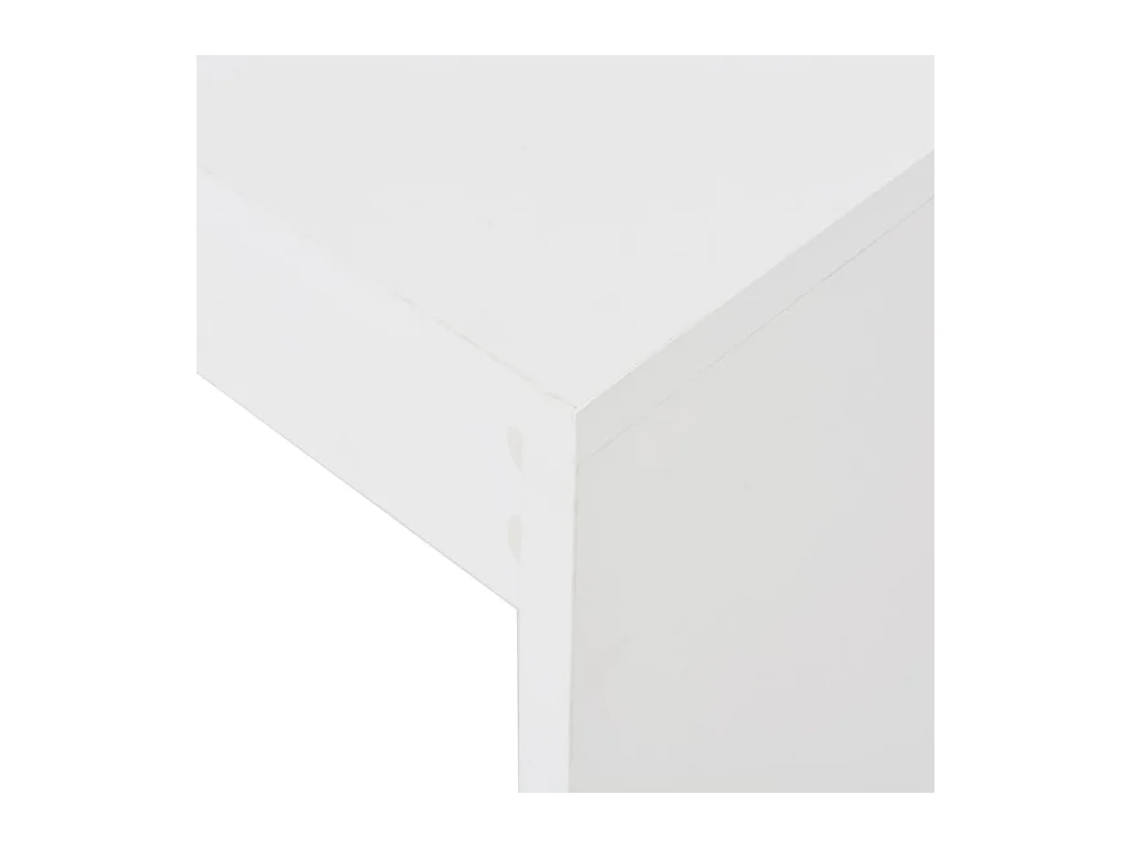 Table de bar avec étagère Blanc 110x50x103 cm