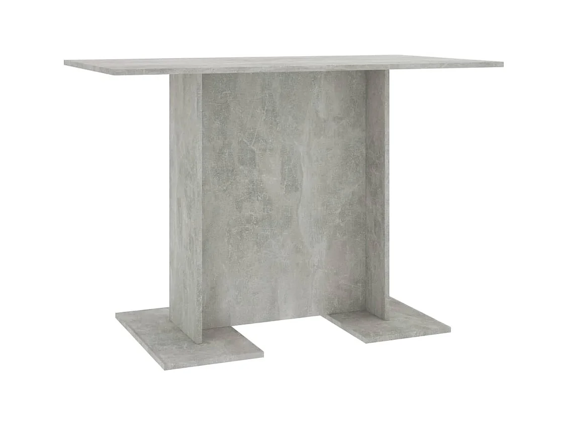 Table de salle à manger Gris béton 110 x 60 x 75 cm Aggloméré