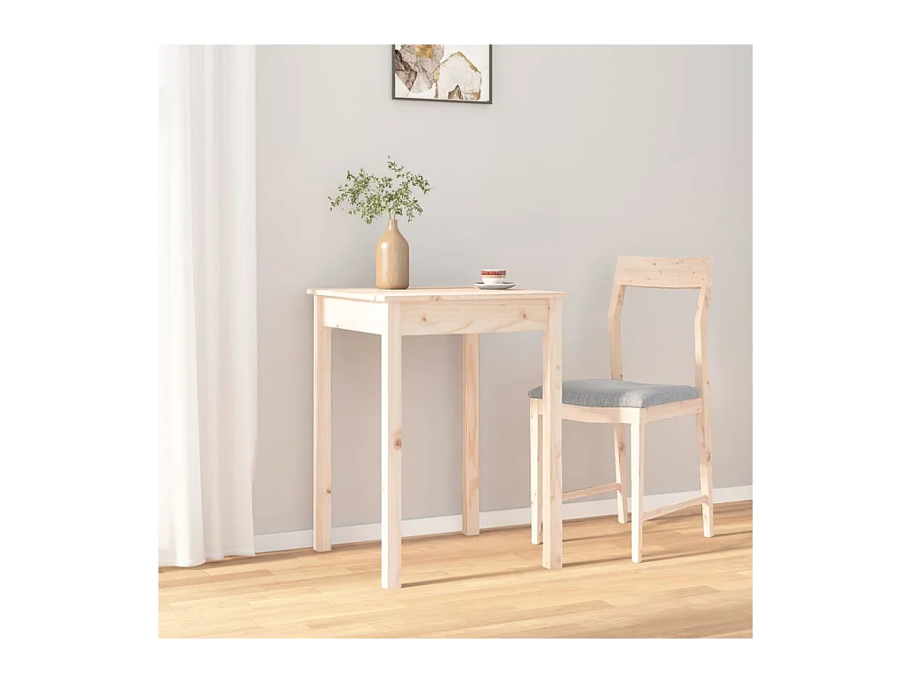 Eettafel 55x55x75 cm Massief grenenhout