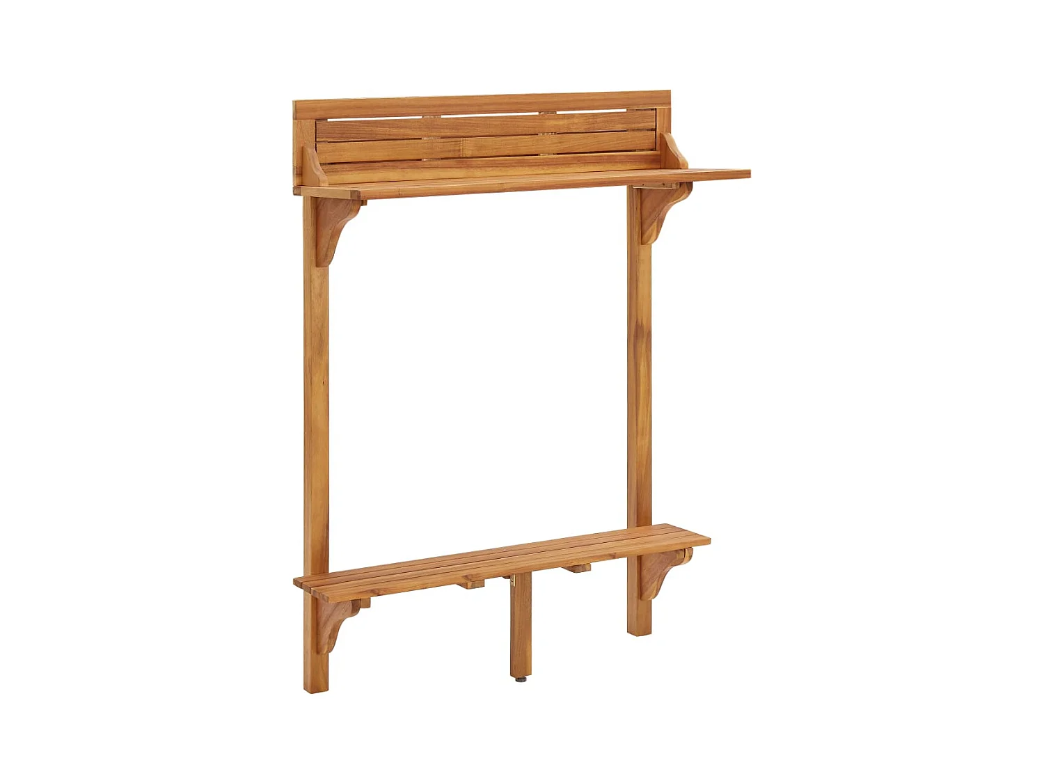Mesa bar de balcón 90x37x122,5 cm Madera maciza de acacia