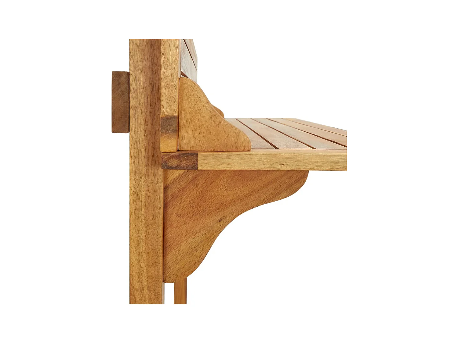 Mesa bar de balcón 90x37x122,5 cm Madera maciza de acacia