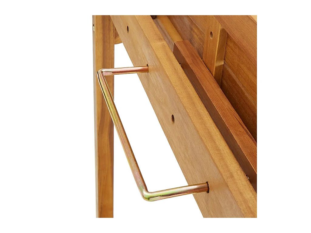 Mesa bar de balcón 90x37x122,5 cm Madera maciza de acacia