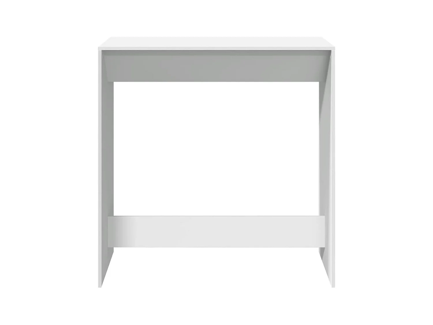 Table de bar blanc 102x50x103,5 cm bois d'ingénierie