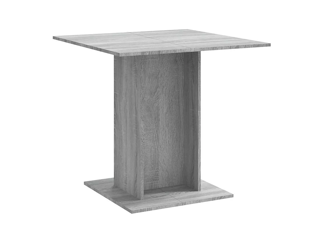 Table à dîner Sonoma gris 80x80x75 cm Bois d'ingénierie