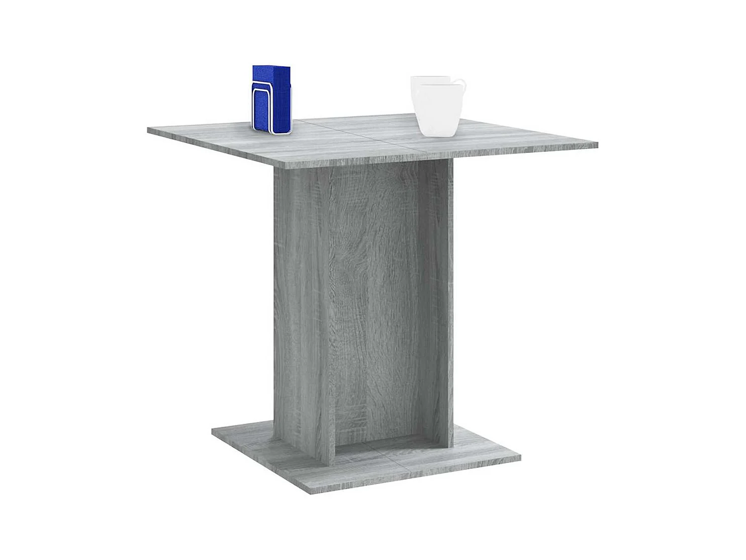 Table à dîner Sonoma gris 80x80x75 cm Bois d'ingénierie