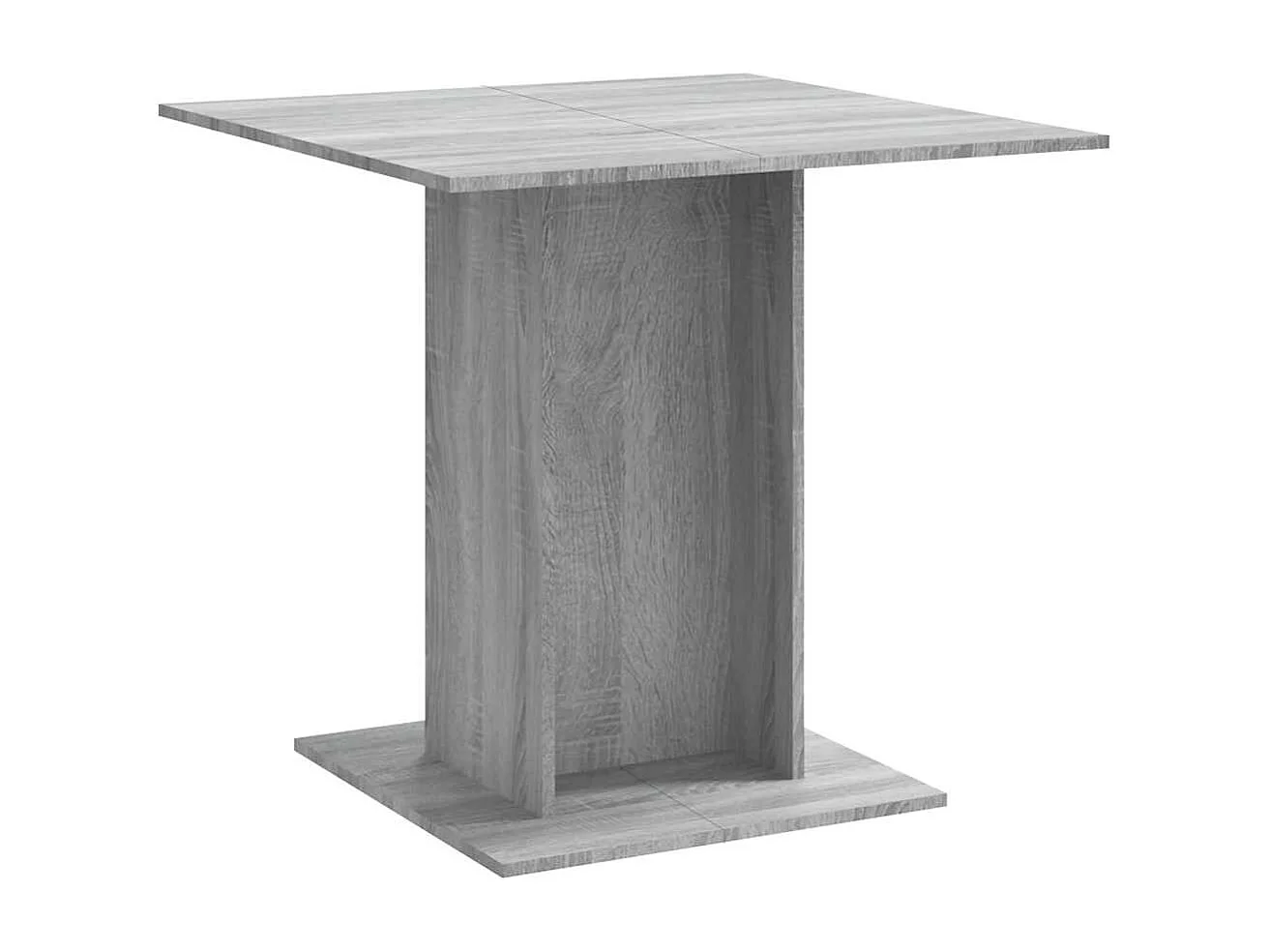 Mesa de comedor Sonoma gris 80x80x75 cm Madera de ingeniería