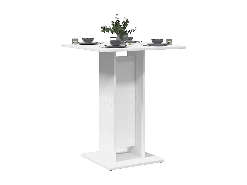 Table de bistro Blanc 60x60x75 cm Bois d'ingénierie