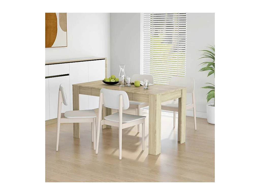 Table à manger Chêne sonoma 140x74,5x76 cm Bois d'ingénierie