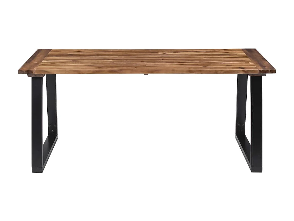 Mesa de comedor de madera maciza de acacia 180x90 cm
