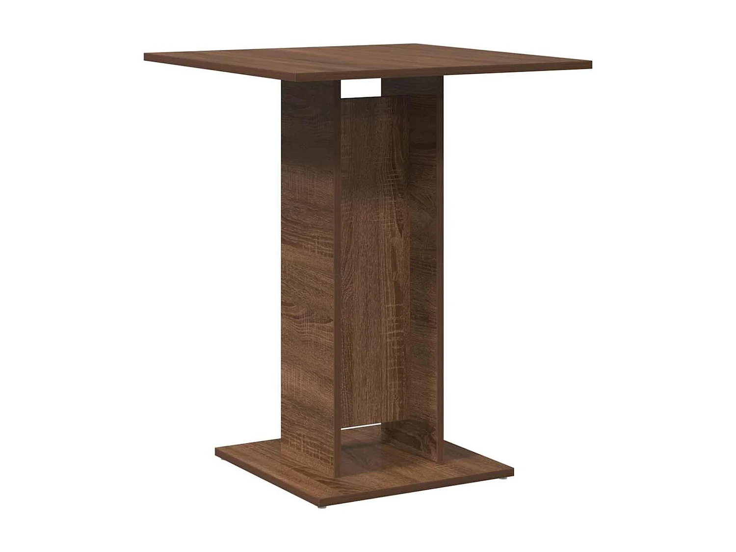 Bistrotafel Bruin eiken 60x60x75 cm Bewerkt hout