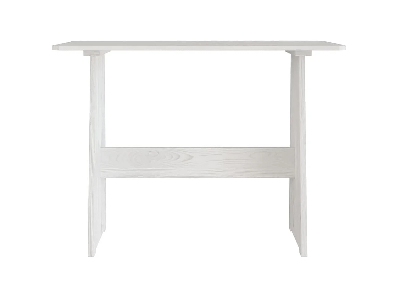 Mesa de comedor con banco REINE madera maciza de pino blanco