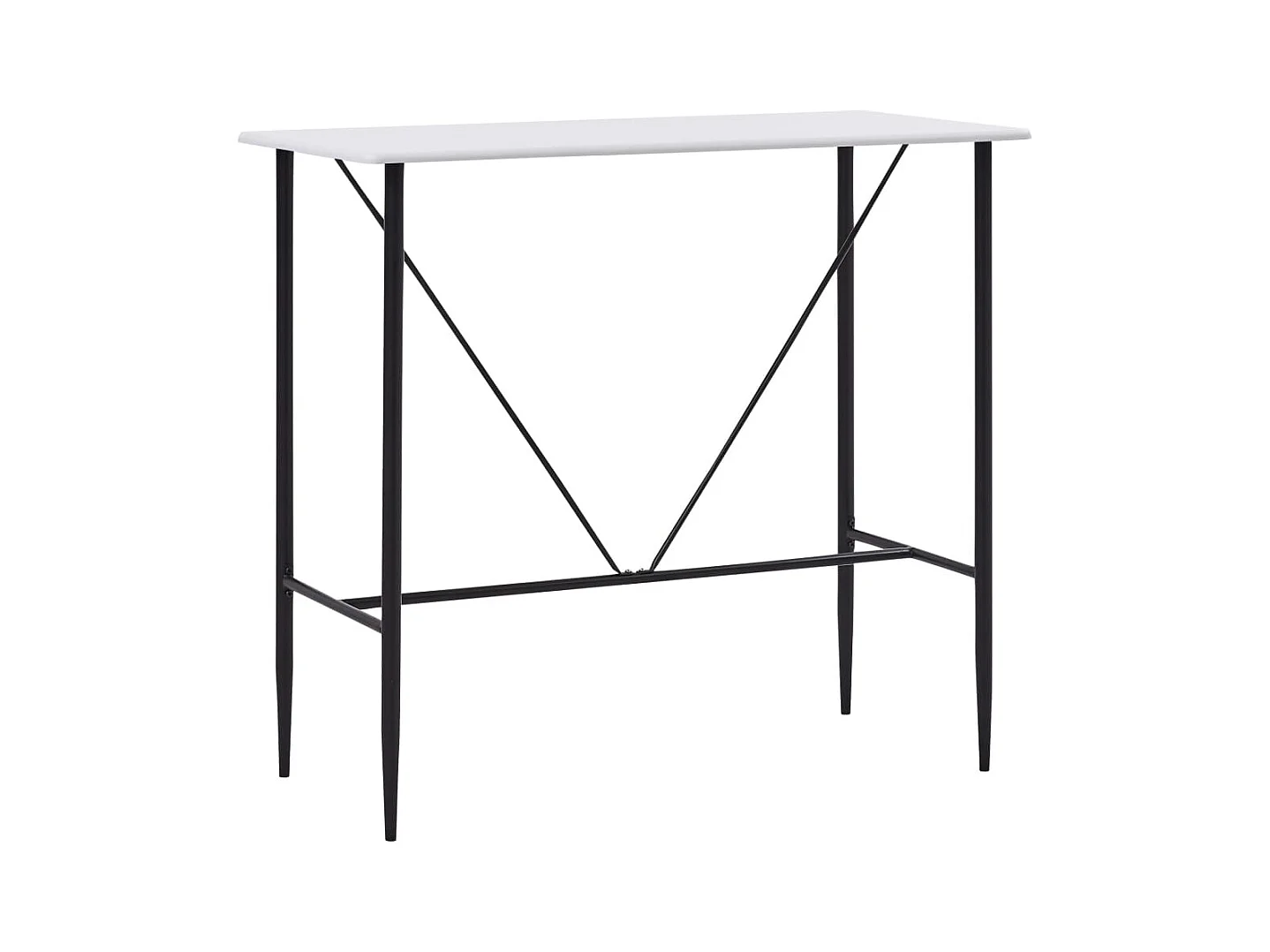 Table de bar Blanc 120x60x110 cm MDF
