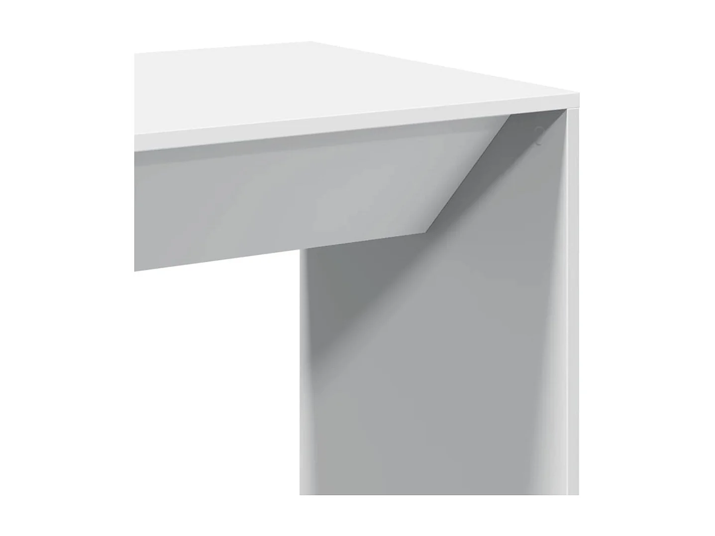 Mesa de bar blanca 51x50x103,5 cm madera de ingeniería